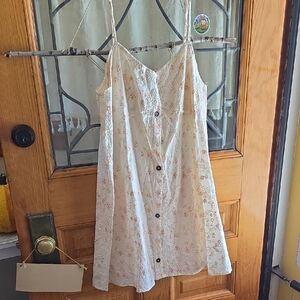 POL Floral And Cream Sun Dress Cotton Never Worn